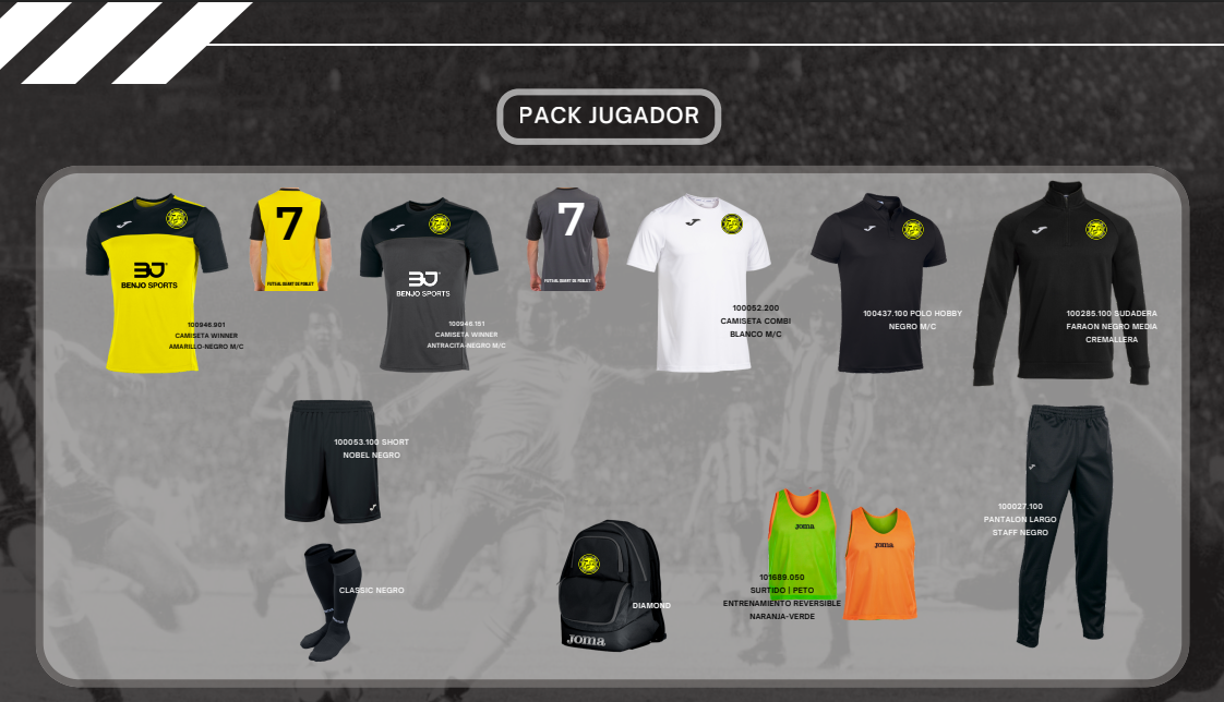 Pack Jugador